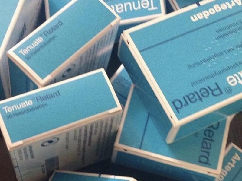 Kaufen Sie 100 Stück Tenuate Retard 75 mg Abnehmtabletten online ohne Rezept